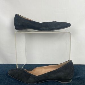Italeau Suede Hidden Wedge Flat Shoes